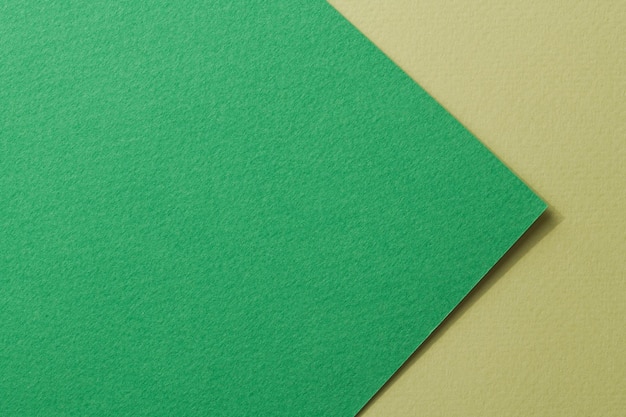 Textura de papel de fundo de papel kraft áspero diferentes tons de verde Mockup com espaço de cópia para texto