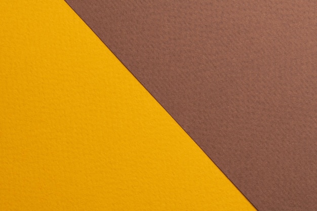 Textura de papel de fundo de papel kraft áspero maquete de cores amarelas marrons com espaço de cópia para texto