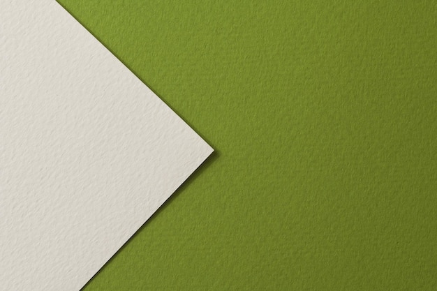 Textura de papel de fundo de papel kraft áspero verde branco cores Mockup com espaço de cópia para texto