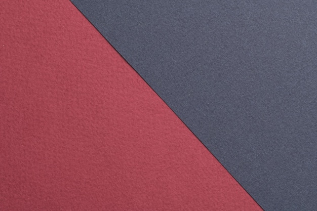 Textura de papel de fundo de papel kraft áspero vermelho bordô cores azuis Mockup com espaço de cópia para texto
