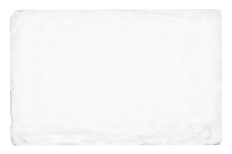 Textura de papel de página isolada branca como plano de fundo