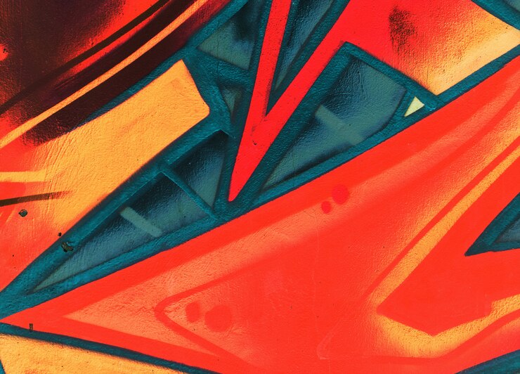 Foto textura de papel de parede detalhe graffiti ou fundo