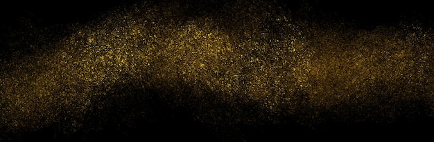 Textura de papel decorativo abstrato dourado em fundo preto Fonte abstrata de bronze brilhante