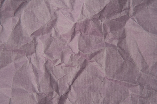 Textura de papel roxo claro amassado