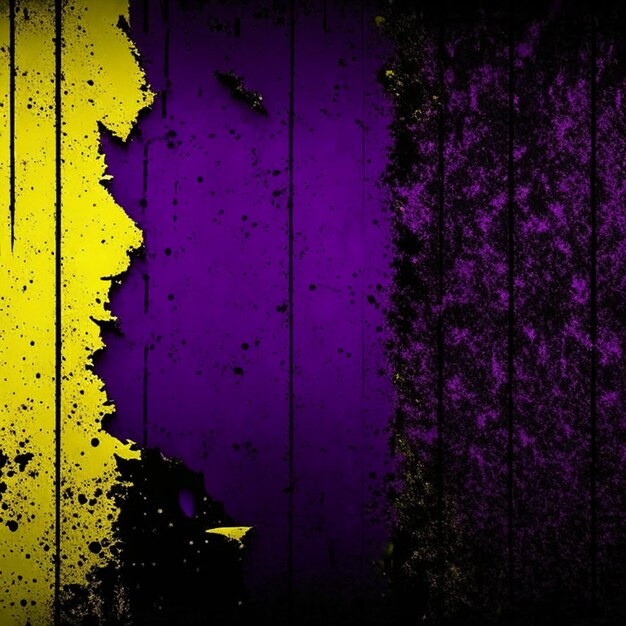 Foto textura de parede amarela escura fundo halloween fundo assustador e roxo fundo grunge preto