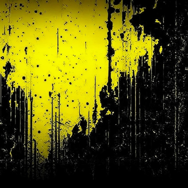 Foto textura de parede amarela escura fundo halloween fundo assustador e roxo fundo grunge preto