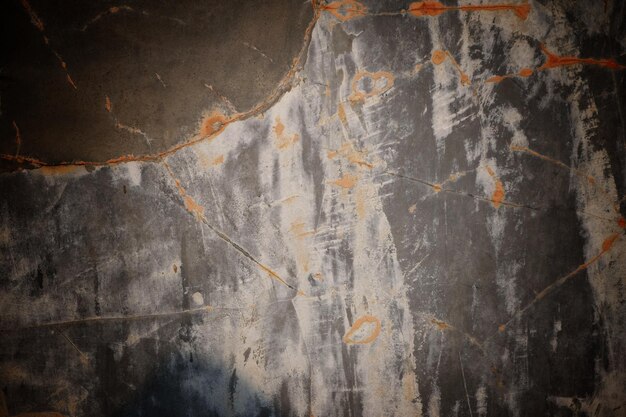 Textura de parede de cimento escuro para paredes antigas de fundo cheias de arranhões e manchas