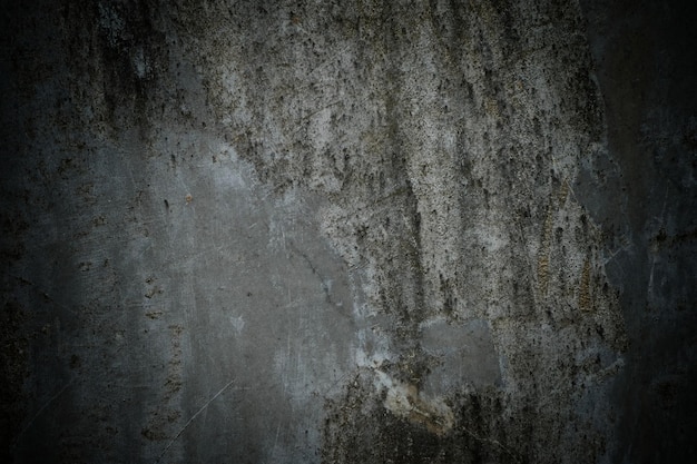 Textura de parede de cimento escuro para paredes antigas de fundo cheias de arranhões e manchas