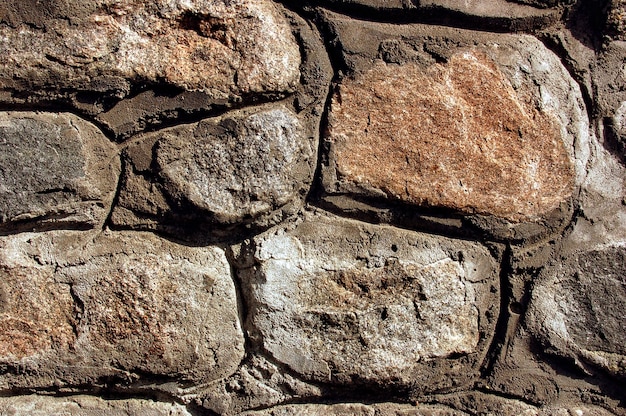 Textura de parede de pedra em close-up