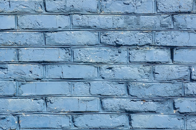 Textura de parede de tijolo azul