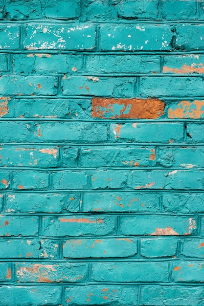 Textura de parede de tijolo azul