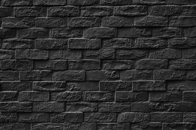 Textura de parede de tijolo de pedra preta