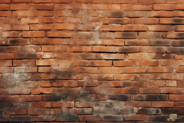 Textura de parede de tijolo vermelho antigo de fundo