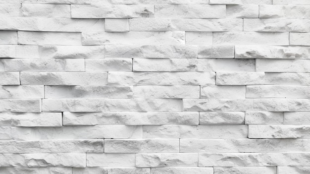 Textura de parede de tijolos brancos padrão sem costura ilustração de renderização 3D Generative Ai
