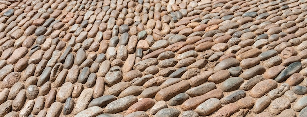 Textura de pavimentação de pedra.