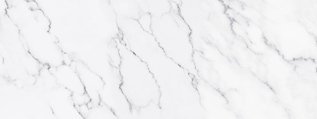 Textura de pedra de mármore branca panorâmica para fundo ou piso de azulejos luxuosos e design decorativo de papel de parede