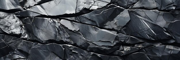 Textura de pedra preta com rachaduras Abstracto de mármore de granito natural fundo de rocha cinza escuro com cópia