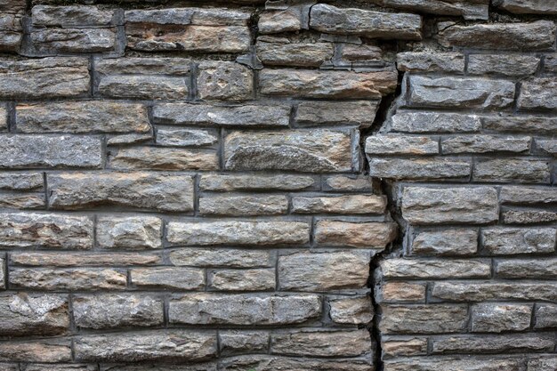 Textura de pedra. tijolos de tamanho aleatório.