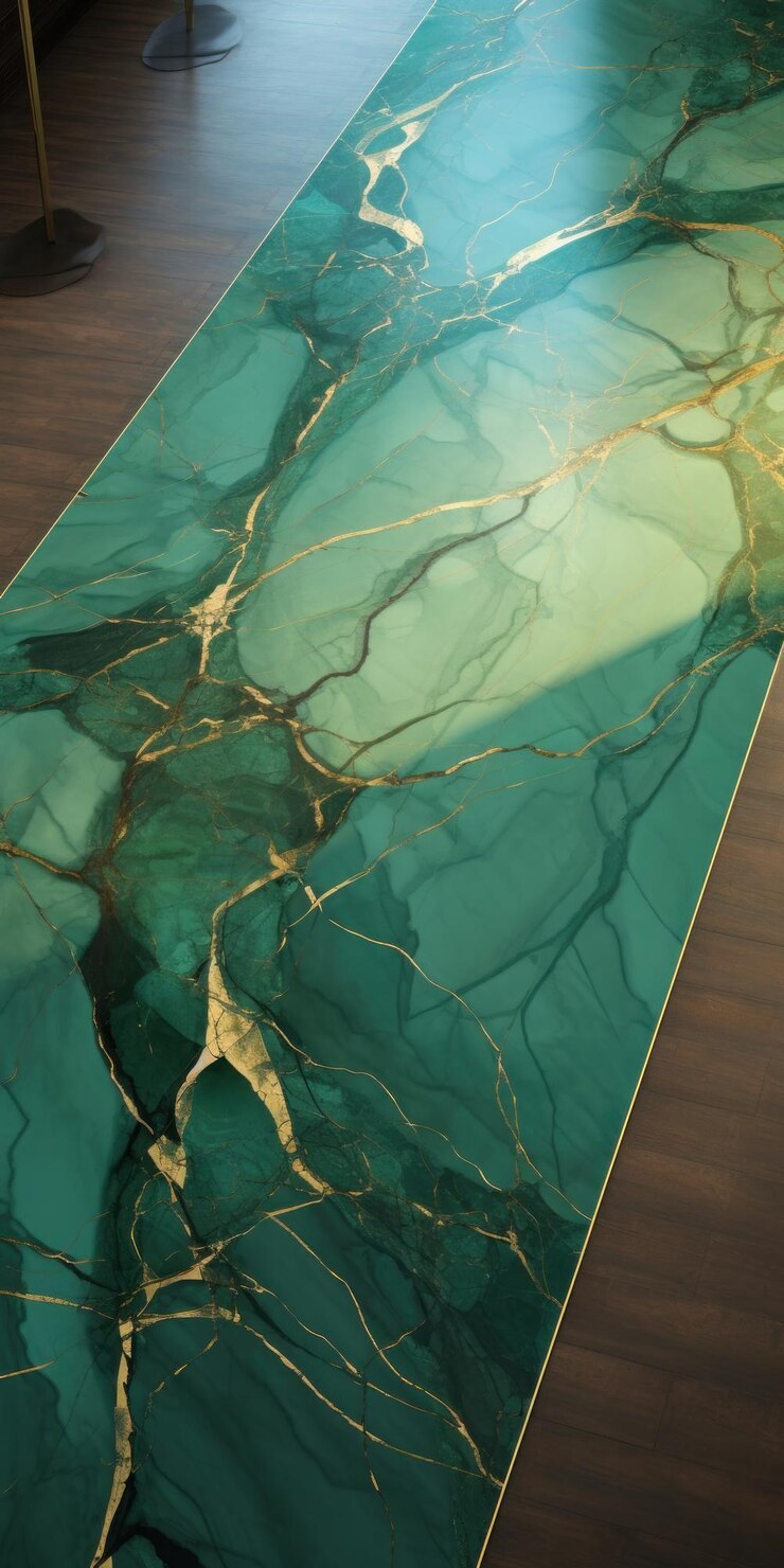 Foto textura de piso de mármore verde de alta resolução no estilo de tela em forma de camille claudel matte drawi