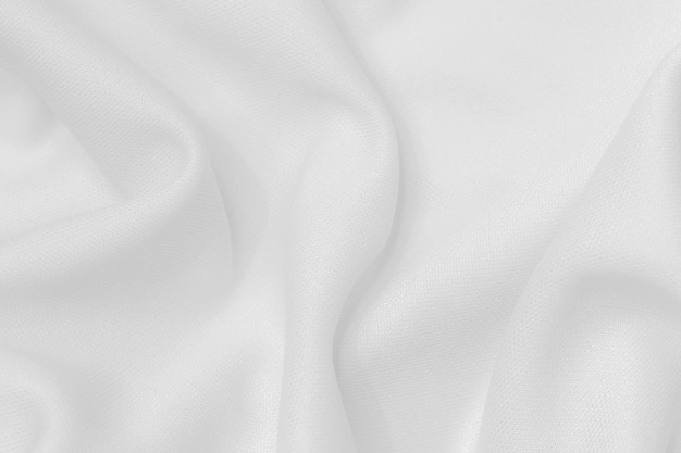 Textura de poliéster de pano de tecido branco e fundo têxtil