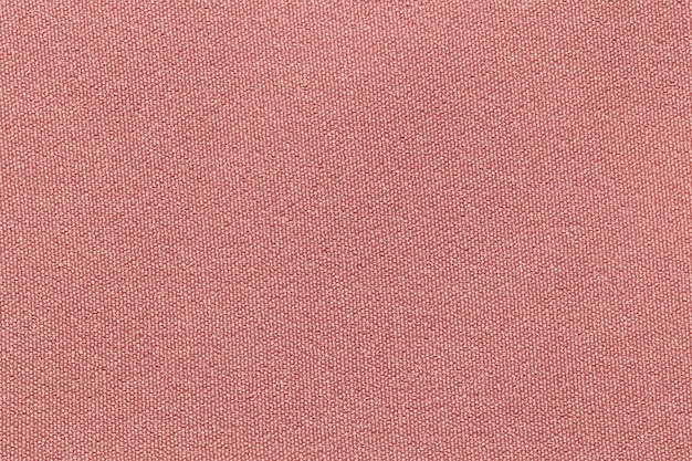 Textura de poliéster de pano de tecido de cor rosa e fundo têxtil