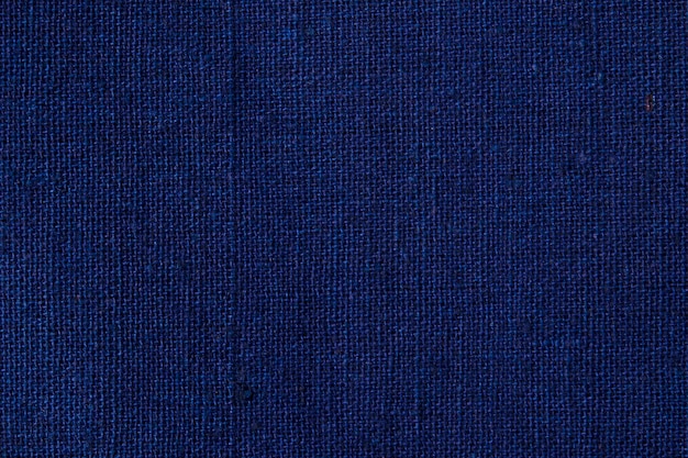 Textura de poliéster de tecido de cor azul escuro e fundo têxtil