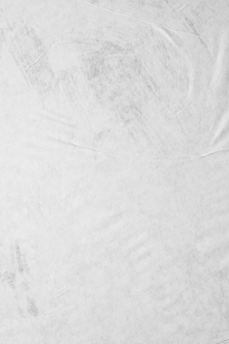 Foto textura de pôster de papel branco amassado e amassado em branco