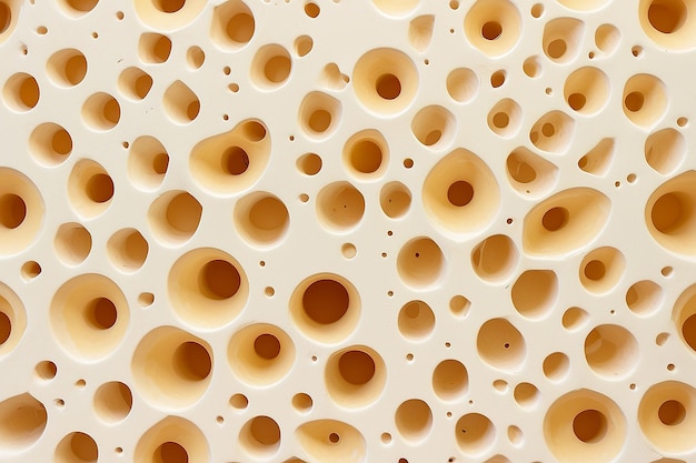 Textura de queijo com buracos