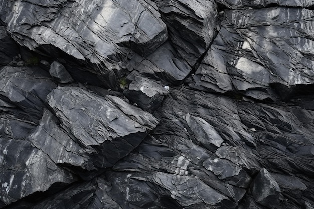 Textura de rocha branca preta Fundo de granito de pedra cinza escuro