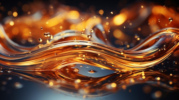 Foto textura de salpico dourado líquido bebidas abstratas fundo