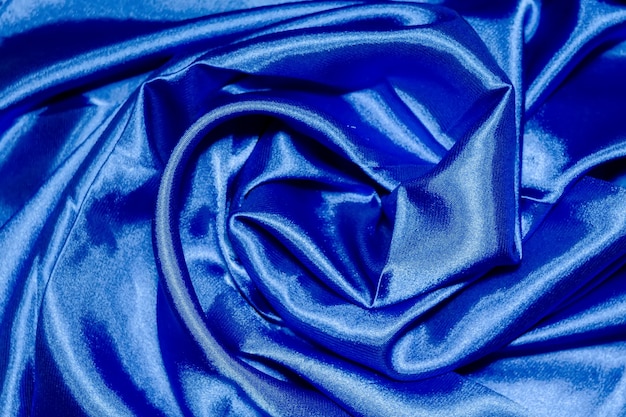 Textura de seda azul