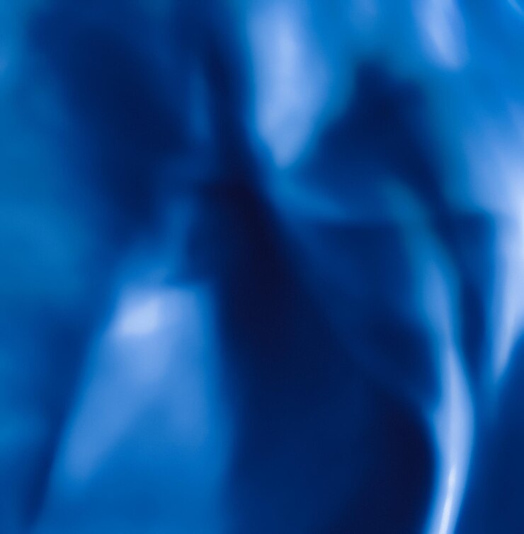 Foto textura de seda de fundo de arte abstrata azul e linhas de onda em movimento para design clássico de luxo