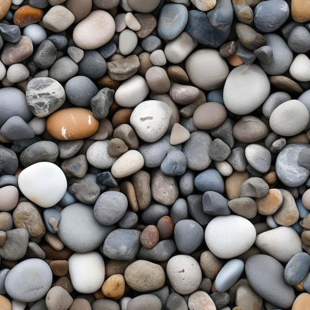 Foto textura de seixos e pedras
