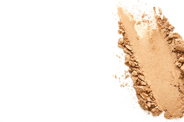 Textura de sombra ou pó quebrado. O conceito de indústria da moda e beleza. Fechar-se. Copie o espaço.