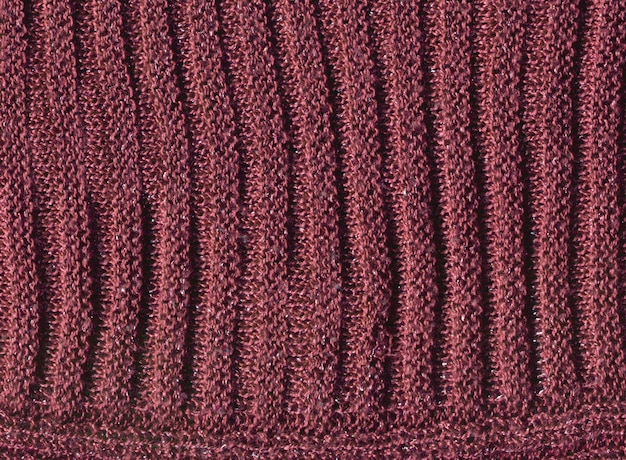 Textura de suéter de lã cor de café Textura de cachecol de lã tricotada de vermelhão marrom feito à mão