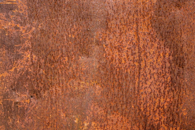 Textura de superfície de metal enferrujada e arranhada marrom