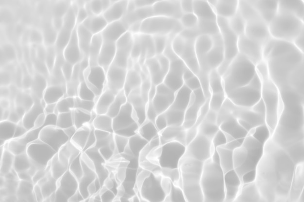 Textura de superfície de sombra de água transparente branca abstrata fundo ondulado natural