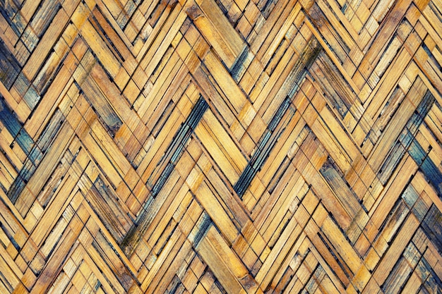 Textura de tecelagem de bambu marrom