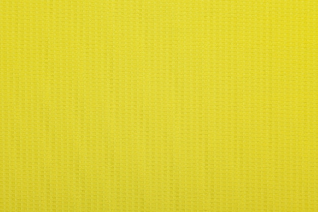 Textura de tecido amarelo, fundo de padrão de pano