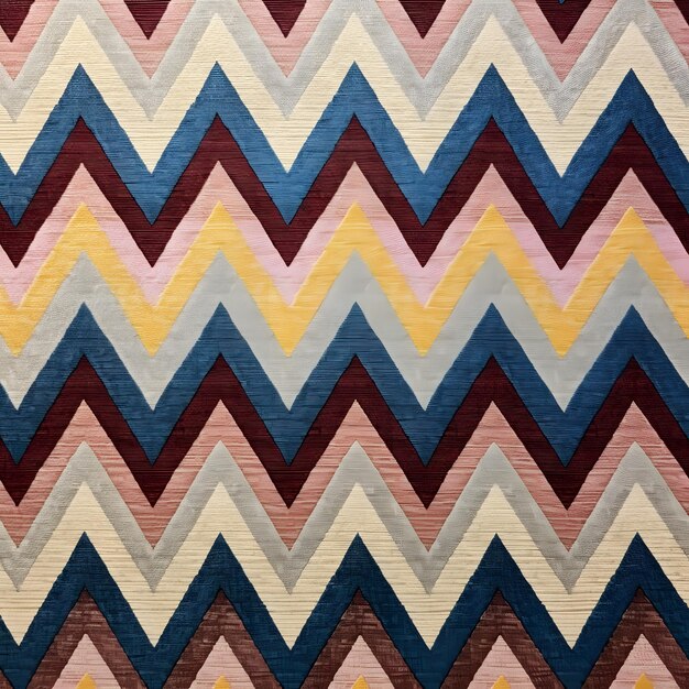 Textura de tecido com padrões em zigzag