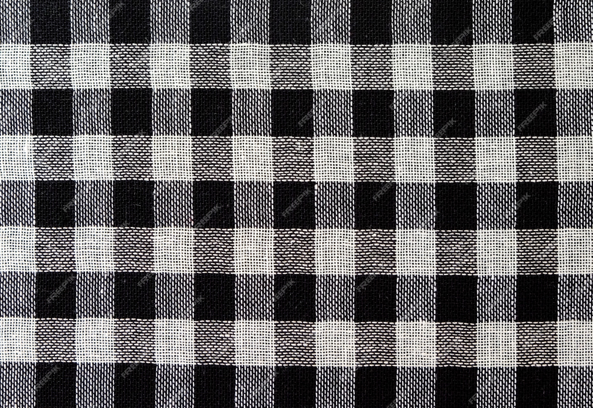 Fundo de textura - tecido xadrez preto e branco cartazes para a