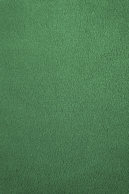 Textura de tecido de algodão polar não uniforme verde