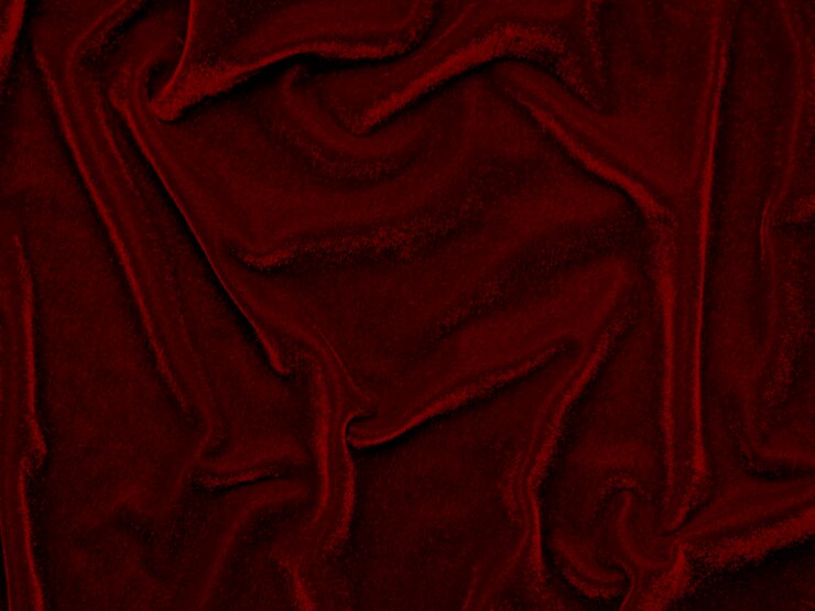 Textura de tecido de veludo vermelho usado como fundo Fundo de tecido vermelho vazio de material têxtil macio e liso Há espaço para textx9