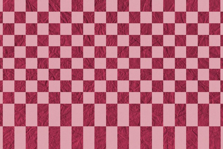 Foto textura de tecido geométrico de grade rosa quadrada