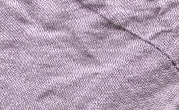 Textura de tecido roxo de linho