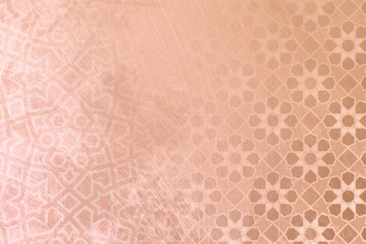 Foto textura de tela fundo bege com padrão islâmico fundo abstrato com ornamento tradicional