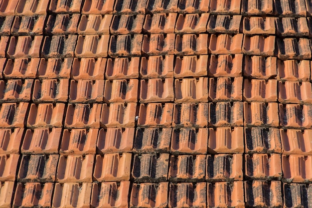 Textura de telhas cerâmicas