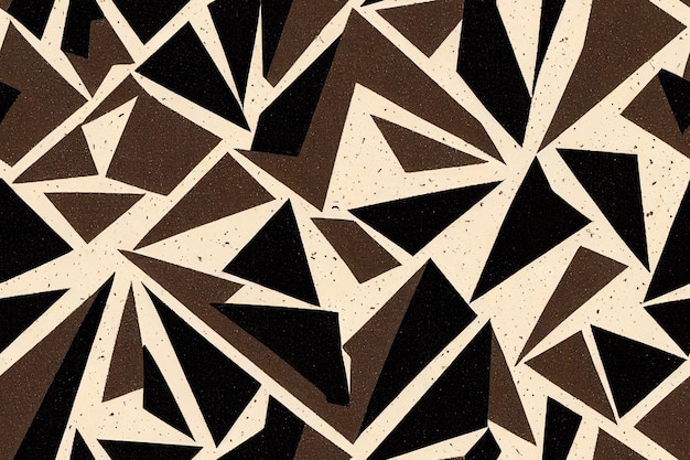 Textura de terrazzo com pedra de granito de padrão geométrico sem costura ou peças de mosaico de quartzo geometria trac