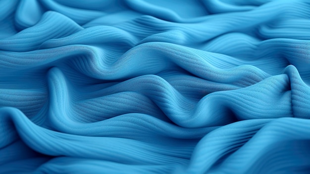 Foto textura de têxteis azuis close-up de fundo de textura de tecido azul têxteis de lã