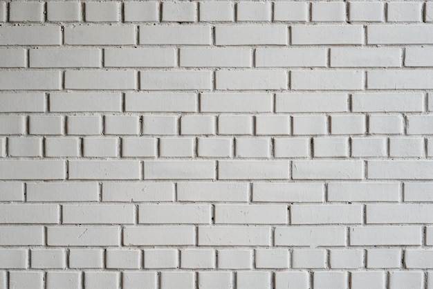 Foto textura de tijolo de parede branca para o fundo ou papel de parede